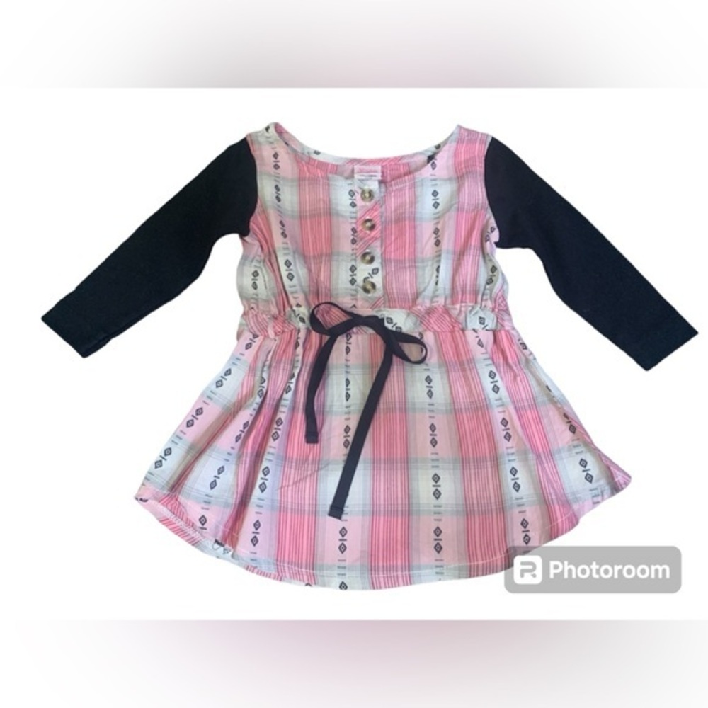 Ricrac & Ruffles Dress Baby Girl 12 months Pink Design